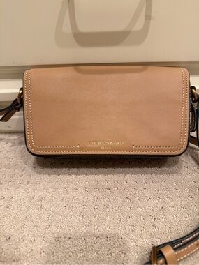 Liebeskind Tan Leather Crossbody with Gold Logo